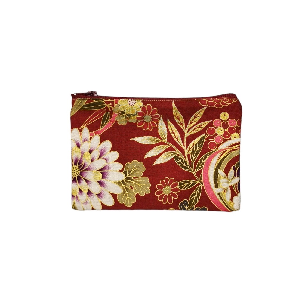 Lot De 3 Sacs Cosmétiques – Imprimé Tribal Rouge Noir Blanc – Zippés Et Durables
